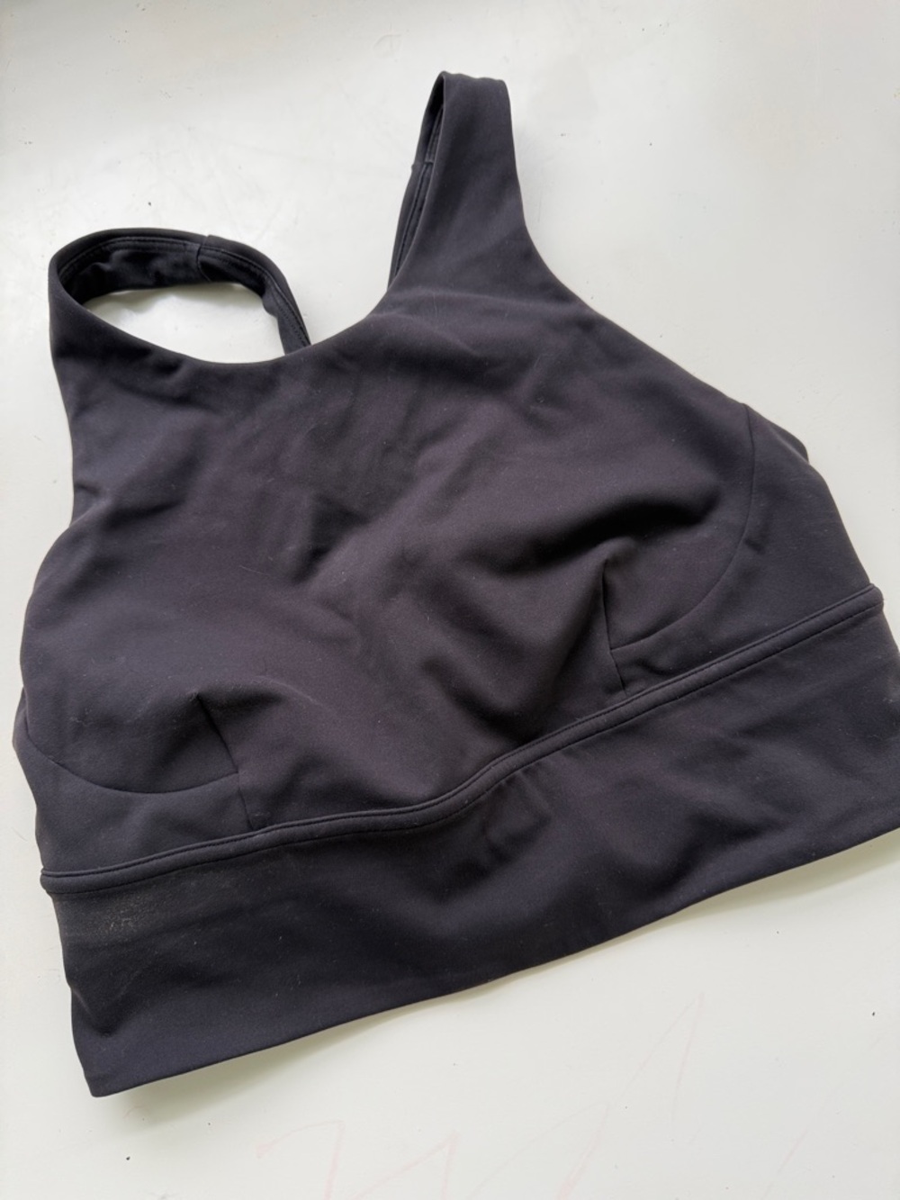 Lululemon Athletica Womenâs Black Seamless Supportive Sports Bra